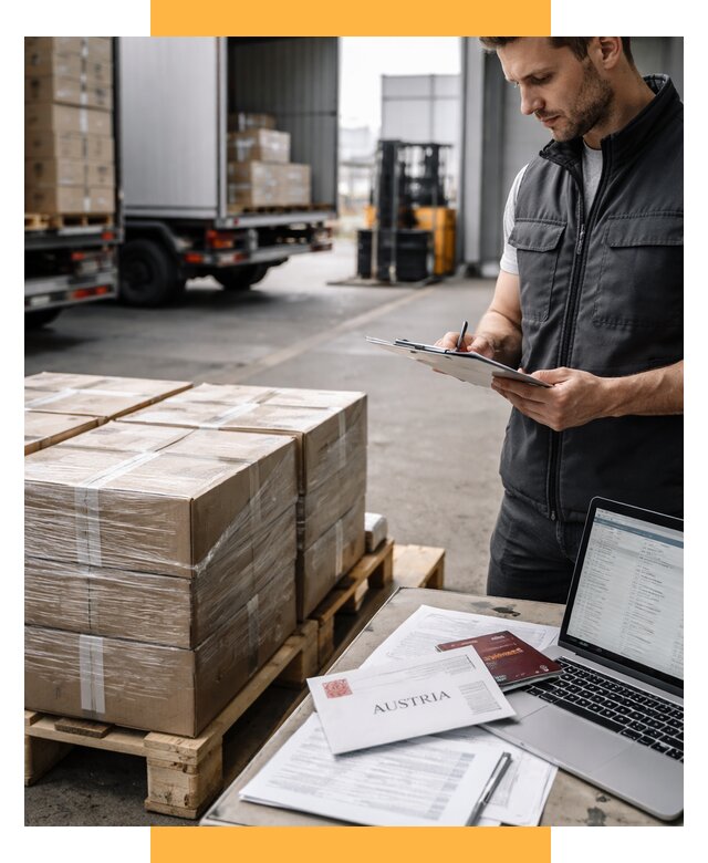 Доставка в Австрию от 67717 р. Логистика и экспорт СетСервис-Пдл