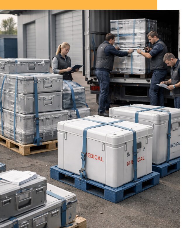 Перевозка медицинского оборудования по всему миру от 15627 руб